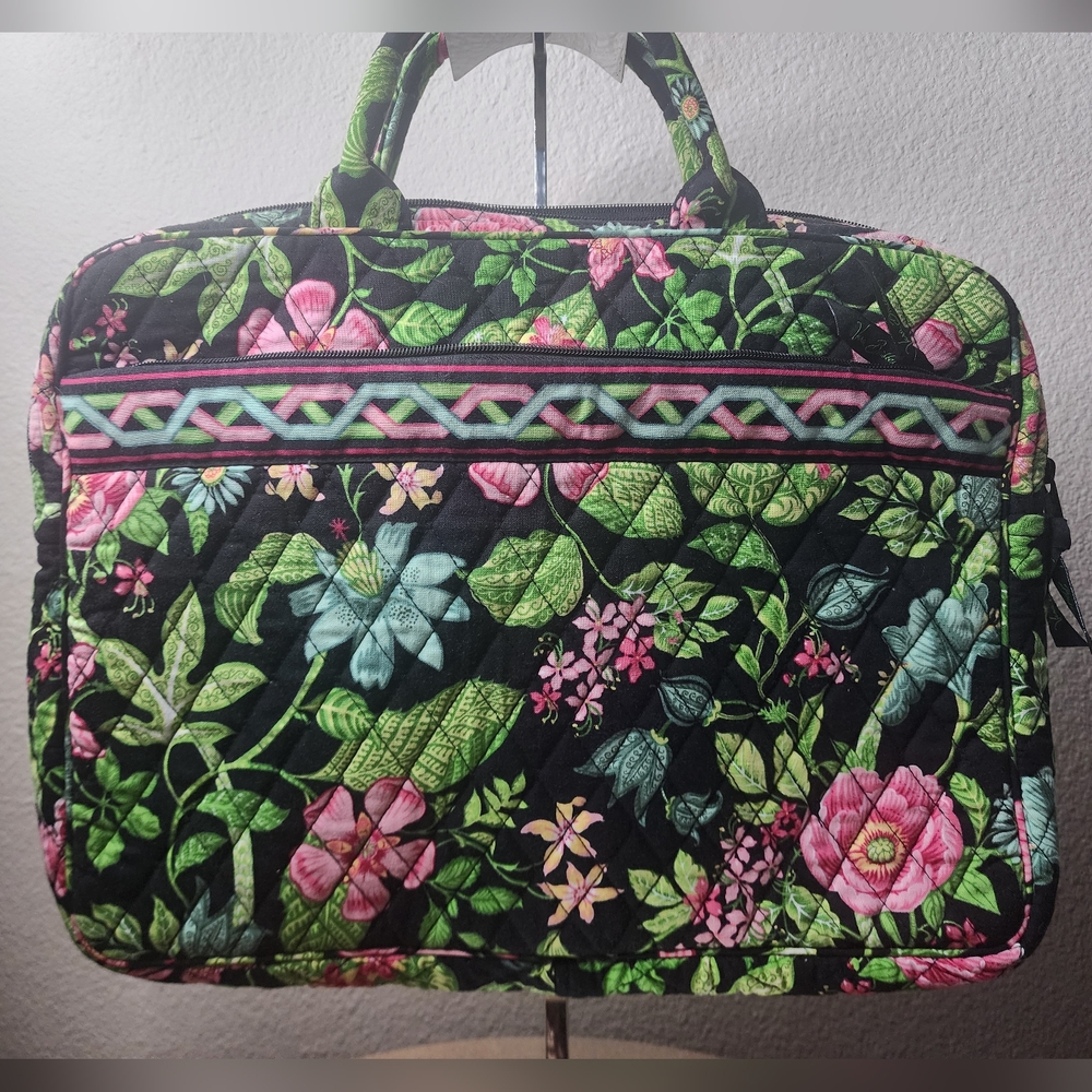 Vera Bradley Quilted Women's Laptop Bag Botanica Print